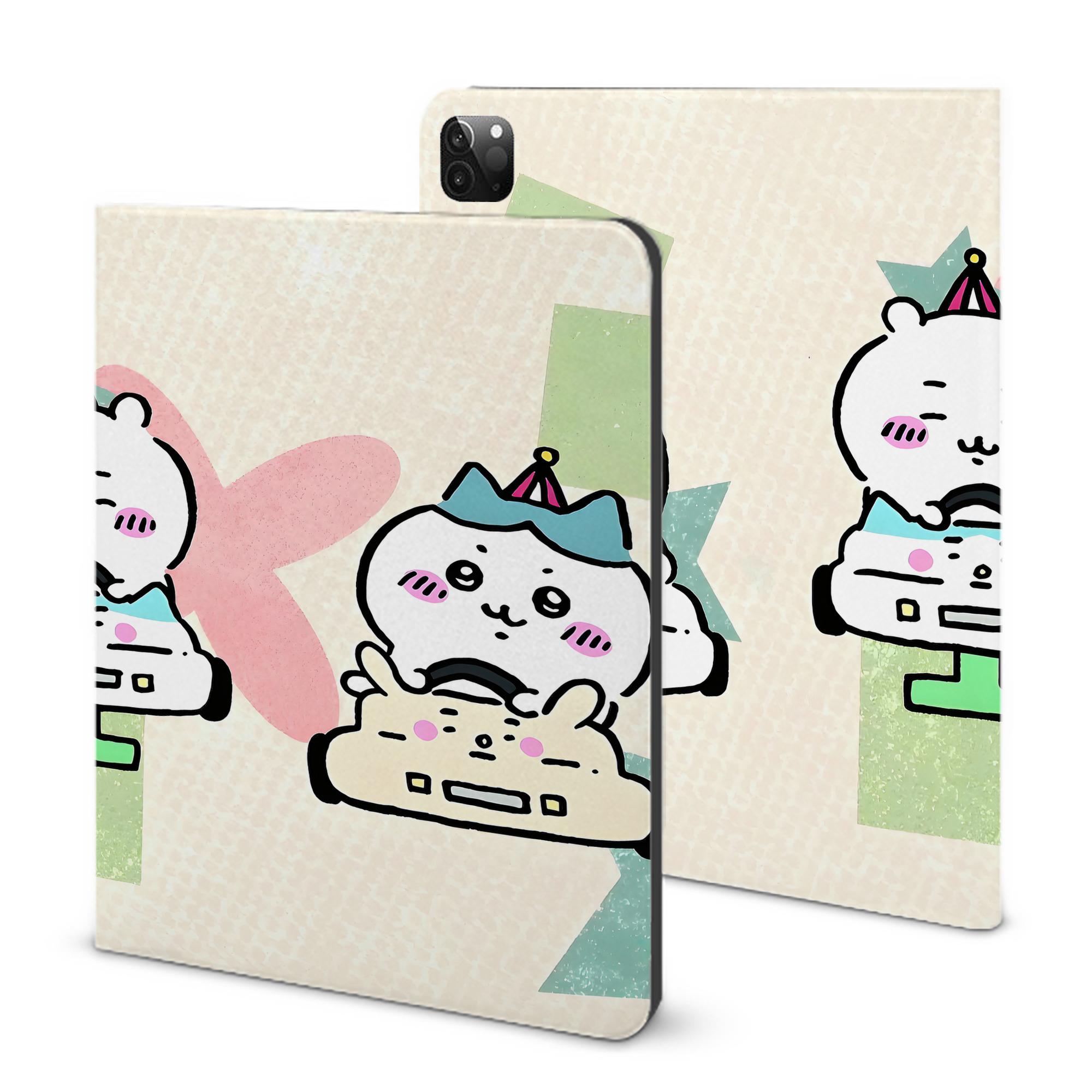 （画像用） ちいかわ Chii-kawa IPadケース ペンホルダー付き ブックスタイルデザイン